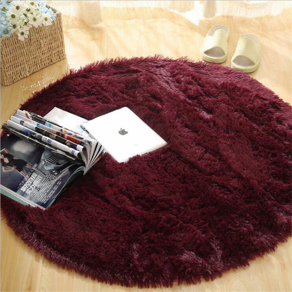 Fluffy Round Rug Carpets