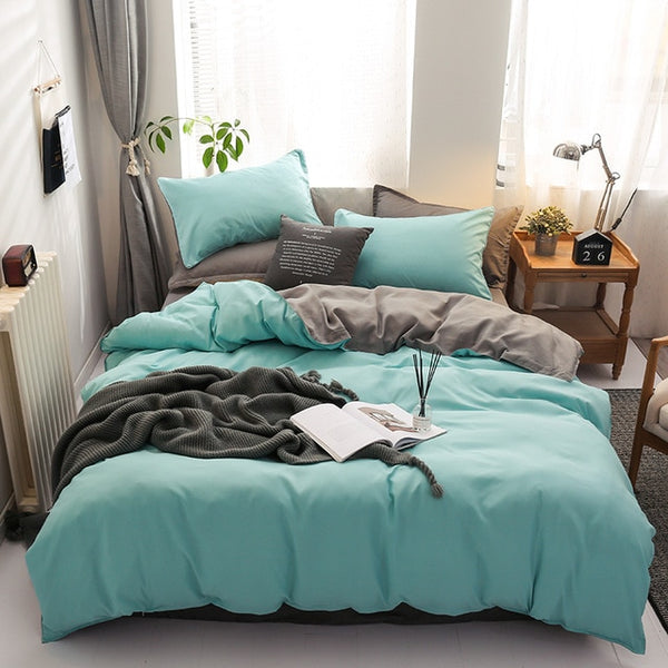 Double Patchwork Solid Duvet Covers