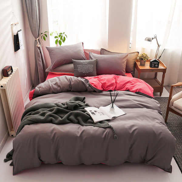 Double Patchwork Solid Duvet Covers