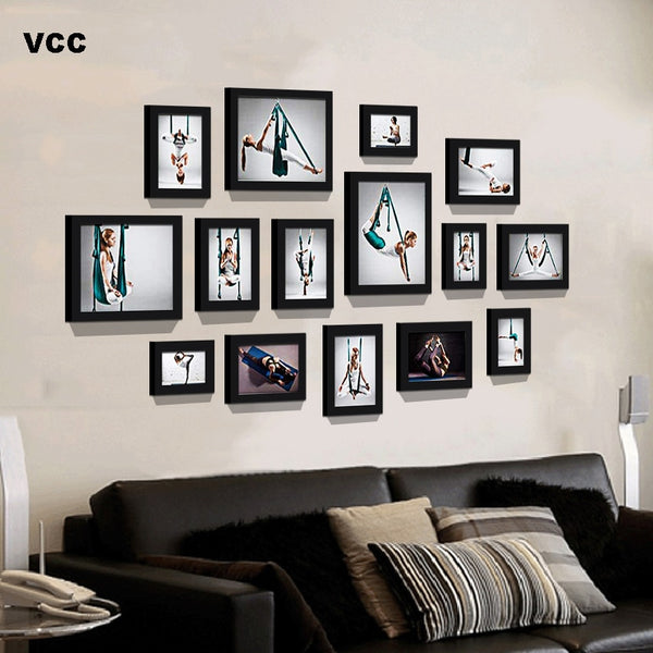 Wood Picture Frames For Wall 14Pcs/Set