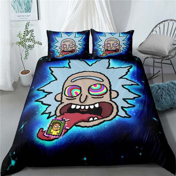 Quilt Rick and Morty Bedding Set