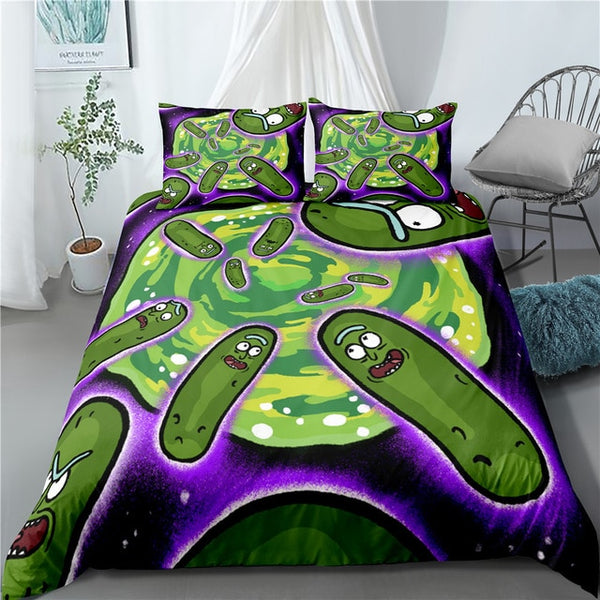 Quilt Rick and Morty Bedding Set