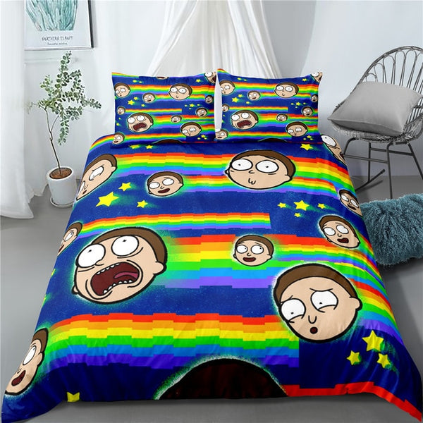 Quilt Rick and Morty Bedding Set