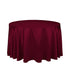 Burgundy 90" Round Elegant Satin 10Pcs