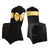 Luxury Gold/Silver Metallic Spandex Bow