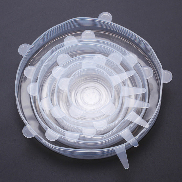 VandHome 6 Pcs/ Set Universal Food Silicone