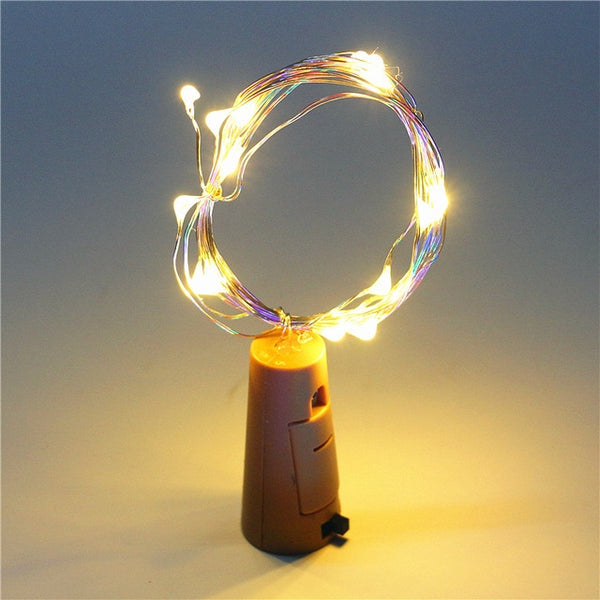 Wine Bottle Cork Lights String 20 LED