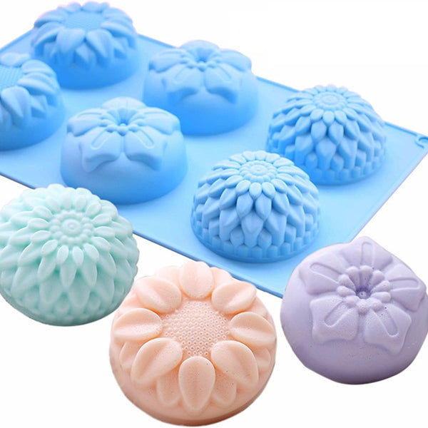 Flower Shaped Silicone 6 Cavity