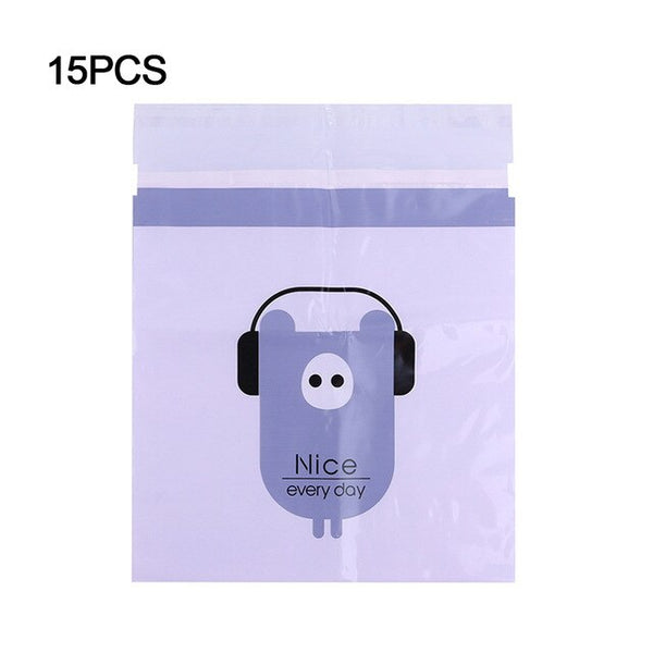 Useful 15pcs Paste Creative Cute Bag