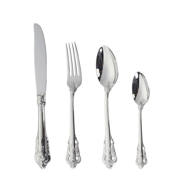 Flatware Set Retro Cutlery Set 24 Pieces