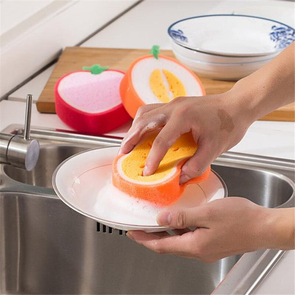 Creative Fruits Sponge Brush 2pcs