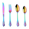 Flatware Set Retro Cutlery Set 24 Pieces