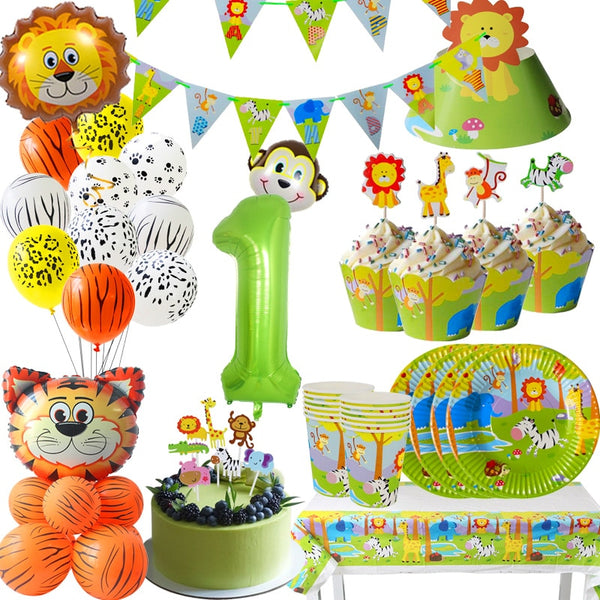 Cyuan Jungle Birthday Party Decoration